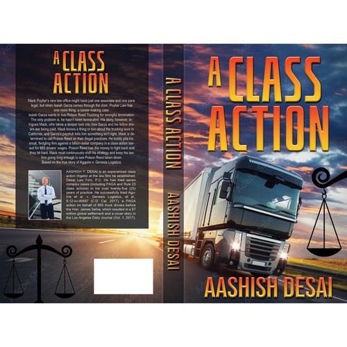 Book Cover Design for a A Legal Fiction Book Based On A True Story Design by Designtrig
