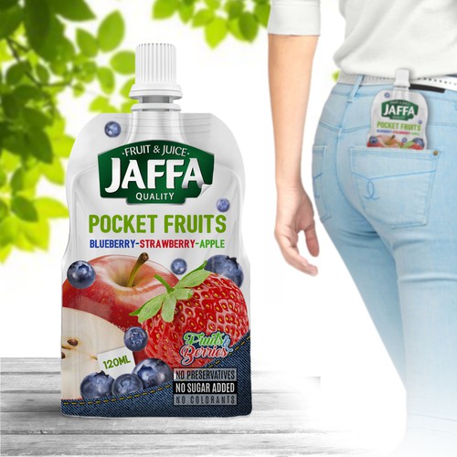 Develop Concept Design for Jaffa "Fruit in Pocket" adults’ fruit and berry puree-ontwerp door Pvrt