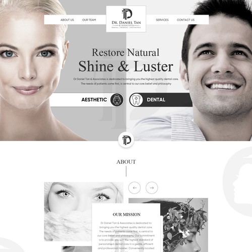Please design a website that is sleek and interesting. No typical dental/medical web Ontwerp door OMGuys™
