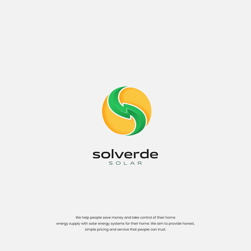 Clean logo for solar company Design by Bayudaswara