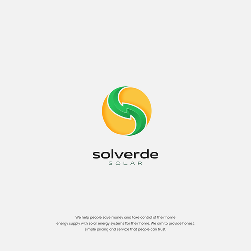 Clean logo for solar company Design by bayudaswara