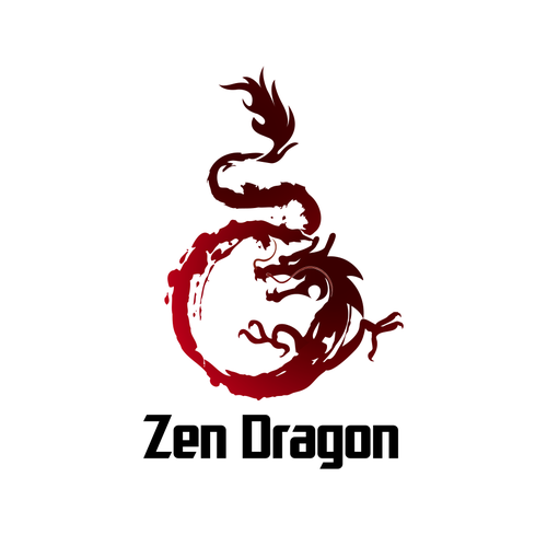 Martial Arts Dragon Logo Design by d'sun