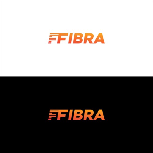 Logo for Fiber Internet Provider Diseño de @GadjahDesign