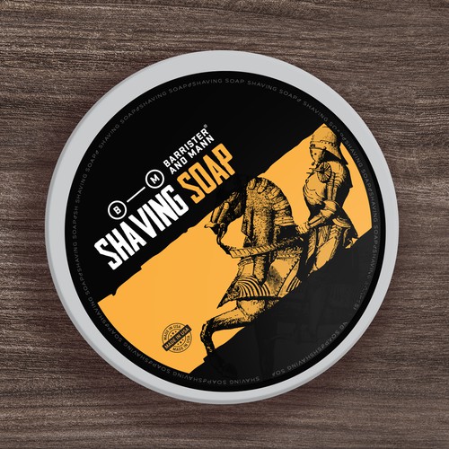 Design Updated and Stylish Labels for Our Best-Selling Men's Shaving Soap Réalisé par ADD778