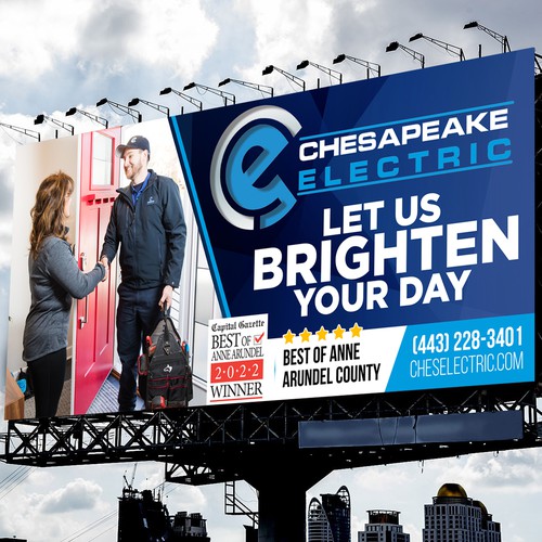 Chesapeake Electric Billboard Design by icon89GraPhicDeSign