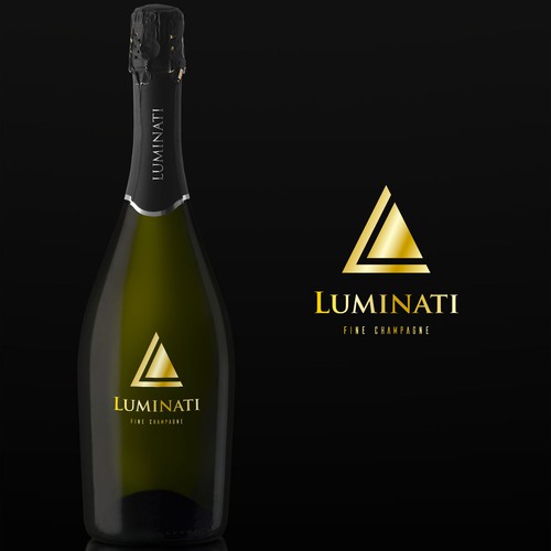 champagne logo design - Lumimati Design by OTO-Design