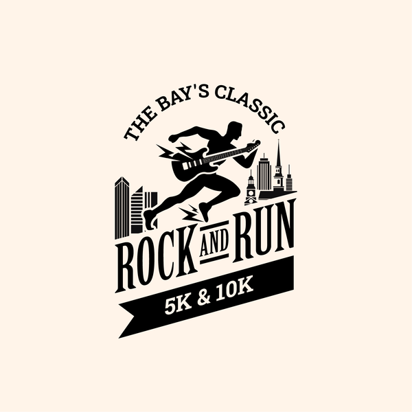 Classic Logo for The Bay's Classic Rock and Run 5K & 10K