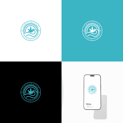 Chillwater Cannabis Shop Logo - Calm the Noise, Find Your Better Design by Renzy.