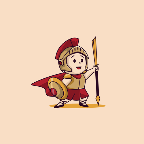 Warrior Mascot Design by AdriánKG