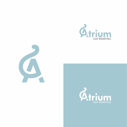 Design a professional but unconventional logo for new cat only veterinary practice Design by Ikan Tuna