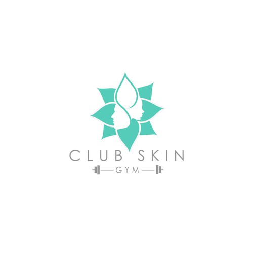New concept for trendy skin care clinic Skin Gym) Logo design