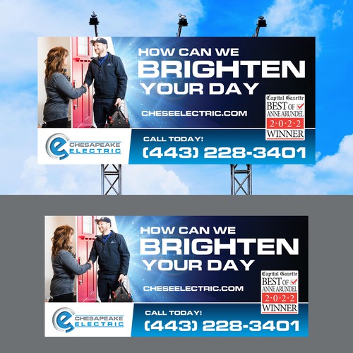 Chesapeake Electric Billboard Design by vsardju