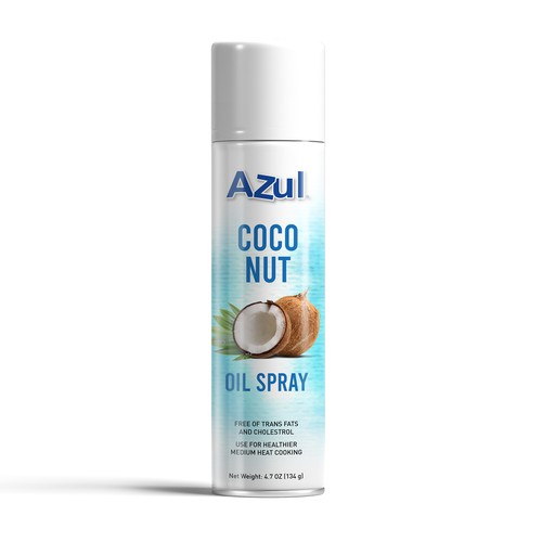 Create Product Extension for Azul Coconut Product - Azul Coconut Oil Spray Design by des@gnzzz