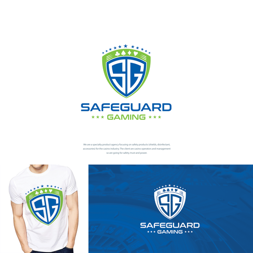Strong and Safe Logo for Casino Gaming Safety Design by gotchagraphicsdotcom