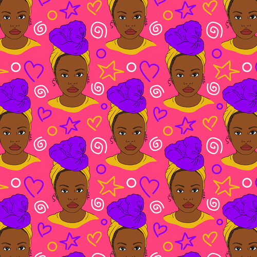 Bucket Hat Designs for Girls (black culture theme) Design by Anjelita