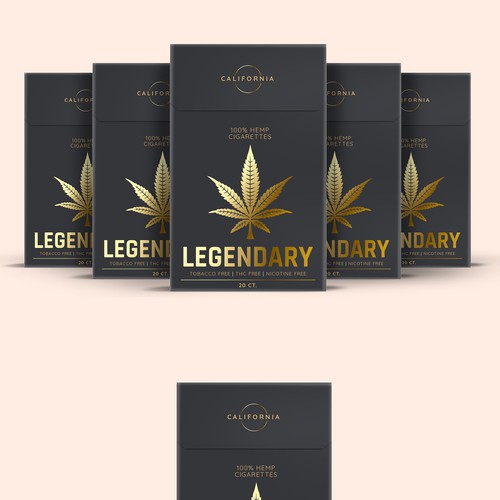 Hemp Cigarette Pack Preliminary Design Design by SRAA