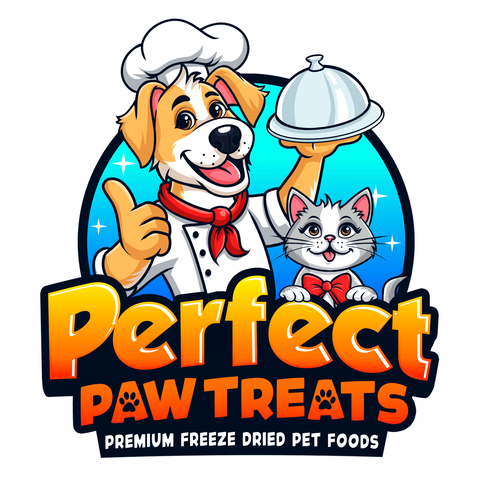 Perfect Paw Treats Modern & Vibrant Happy Logo-ontwerp door Art Dhiego