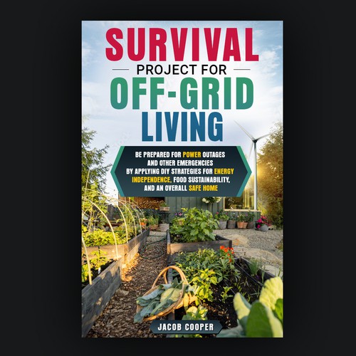 Book Cover for Off-Grid Survival Projects Design by Inwalker