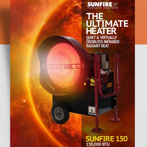 Creative Flyer for a highly unique and heavy-duty Portable Heater Design by Naveed Aziz