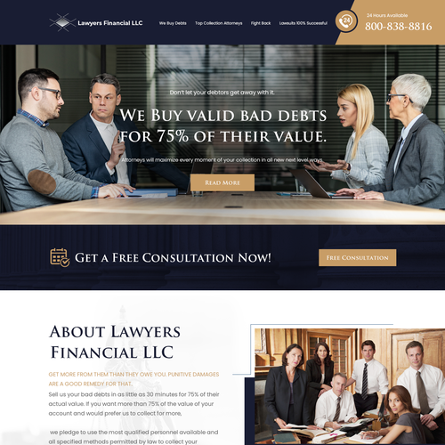 Debt Collection Website Design by Ilmash Network