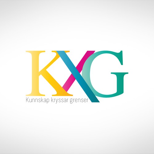 Logo for Kunnskap kryssar grenser ("Knowledge across borders") Design by BUDHIAJI