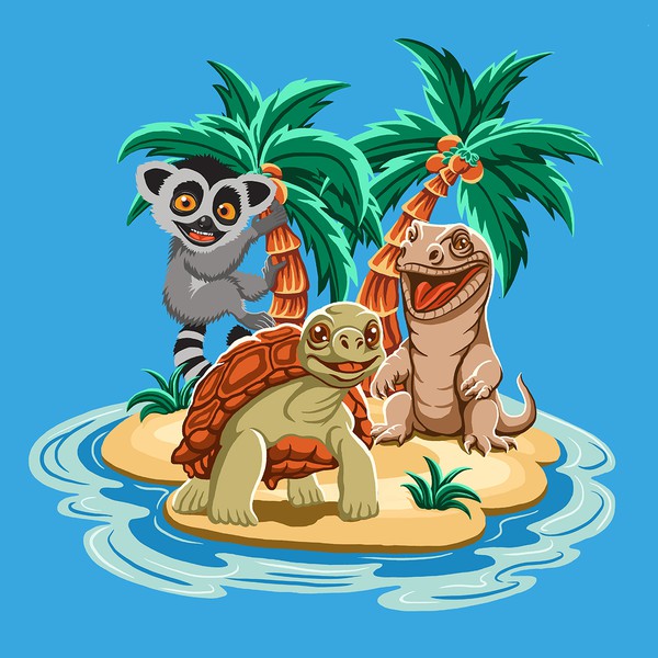 animal illustration logo