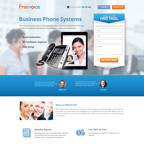 Create landing pages for a ringcentral.com compeditor Ontwerp door Emmanuel®