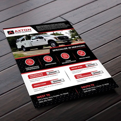 Need a flyer to introduce our new service department Design by FuturisticBug