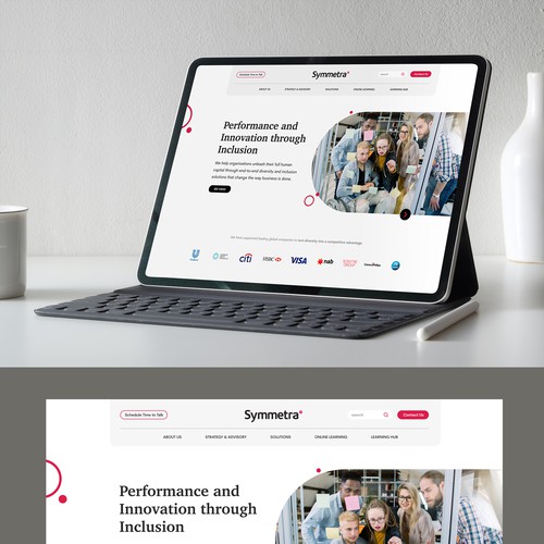 Website design for a global diversity and inclusion company Design by Javier Milla