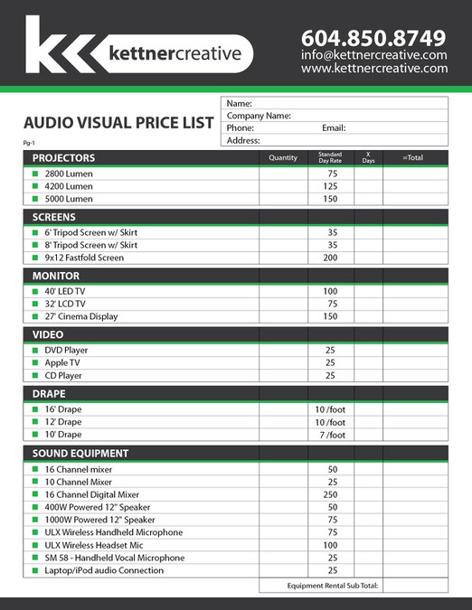 Stationery Design List 4