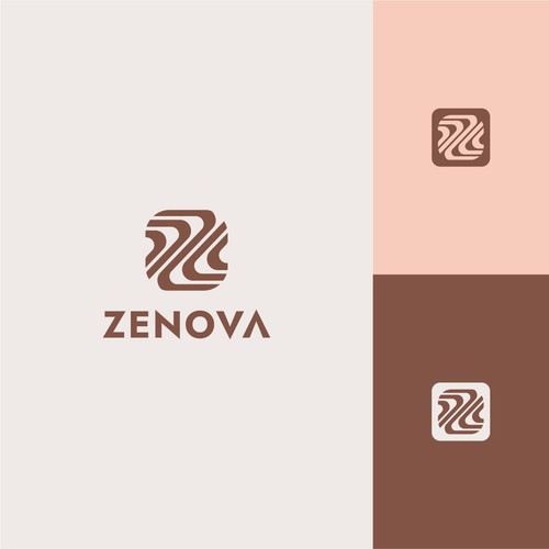 Zenova Logo: Revolutionary suite of health and wellness mobile apps Design by ESIXA