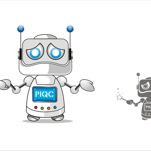 Pixar-esque Mascot & Logo - Cute, Modern, 3D Robot-Pixie Design by DORARPOL™