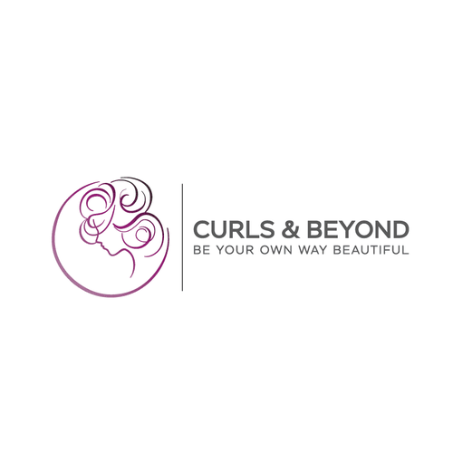 Logo for curly hair brand-ontwerp door designer Ha