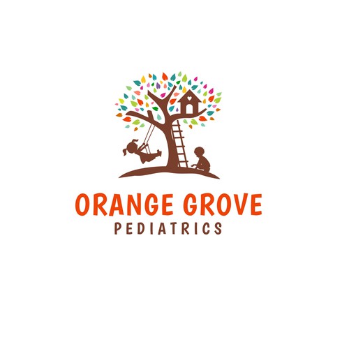 Playful logo for Orange Grove Pediatrics | Logo design contest