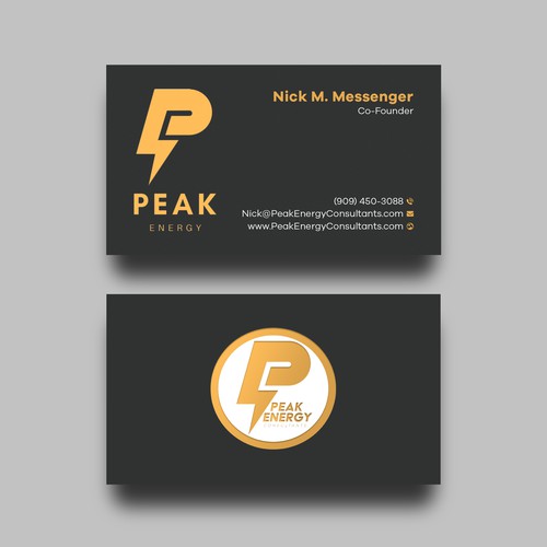 Modern Business Card Design for Electric Energy and Solar Company Design by Birendra Chandra Das