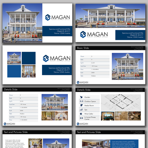 Plantilla de Powerpoint propuesta en el concurso por Sali Designs