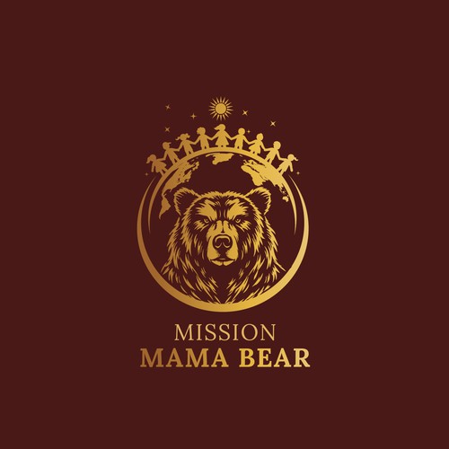 "Protecting Children- Movement to create a world of safety and love "Mission Mama Bear"" winning Logo design