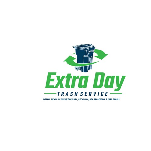 Trash Service Logo Design by bluelines15