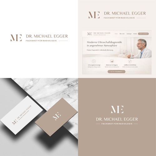 "Logo für Wahlarztordination für Ultraschalldiagnostik: schlicht, elegant," winning Postcard, flyer or print