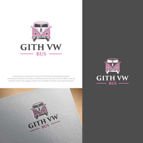 VW Bus Logo for a non-profit Design by MotionPixelll™