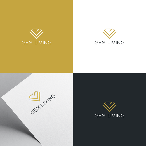 Geometrical, minimalist, modern brand design for Gem Living Design by -BlackHorse™ -