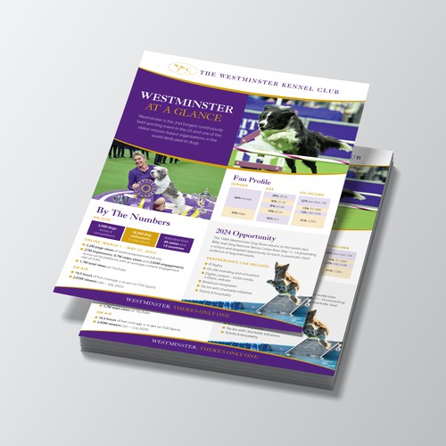 Design a Highlight Sheet for the iconic Westminster Kennel Club Dog Show! Design by Jordon