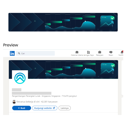 LinkedIn cover photo design Design by niddsign_