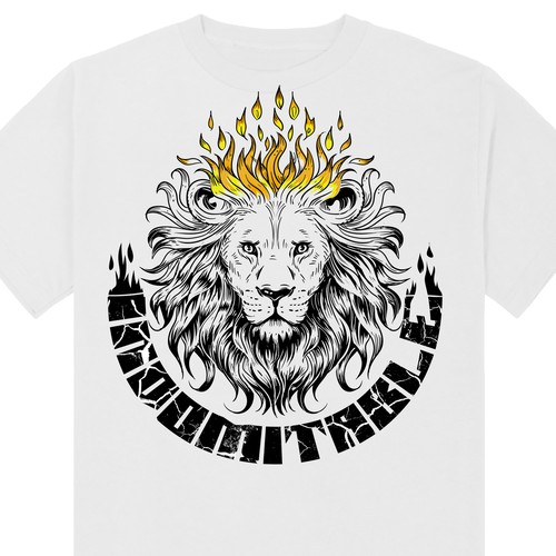 Lion tshirt design to inspire men to greatness Design by Judgestorm