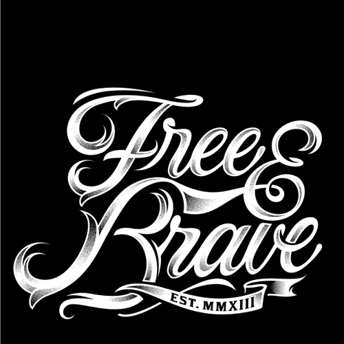 Trendy t-shirt design needed for Free & Brave Design por daanish