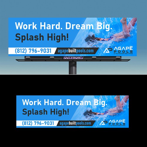 POOL AND OUTDOOR LIVING BILLBOARD DESIGN Design by JobDONE