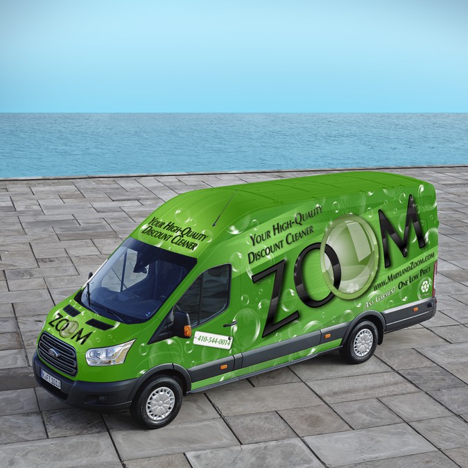 Zoom Dry Cleaning van wrap for ecofriendly oneprice cleaner Car