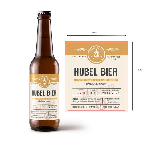 Microbrauerei: Bierflasche sucht Etikettendesign Design by Krasi Miletieva