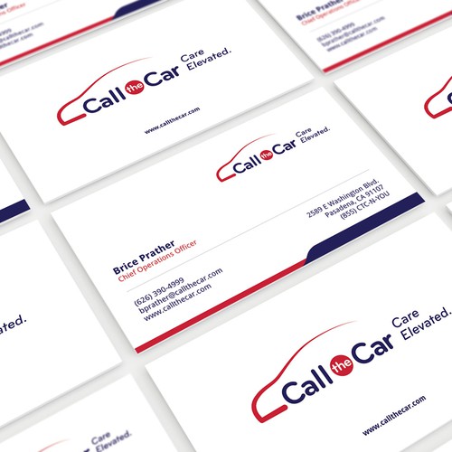 business card for Call the Car Design by expirium