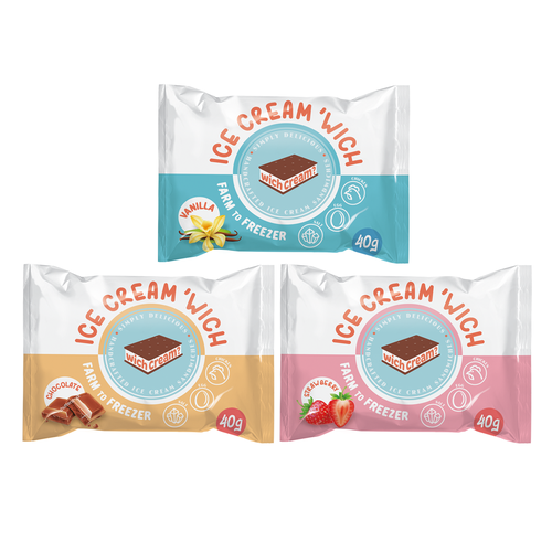 AMAZING ice cream sandwiches ISO AMAZING packaging design Product
